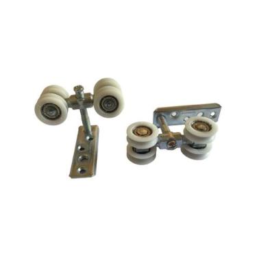 Imagem de Roldana Côncava 4 Rodas Porta Correr Madeira Stanley 80kg - RODINATO