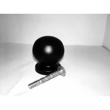 Imagem de 40 Puxador Bola Bolinha Preto, Branco,cinza, E Marfim 1.1/4 - comercia