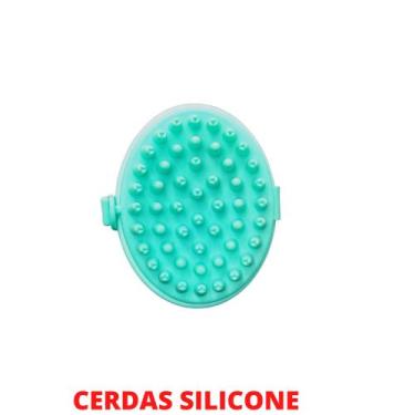 Imagem de Escova Massagem Capilar Unissex Silicone Caspa Seborreia Org - Brush