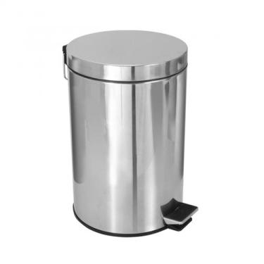 Imagem de Jj.pi12 - lixeira em aço inox com pedal 12l - JJ Comércio