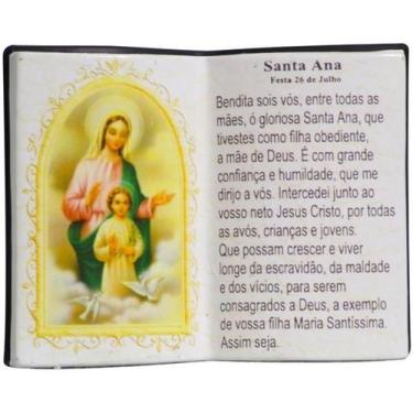 Imagem de Livro de Oração Santa Ana Resina Porta Caneta 15cm - Zona Livre