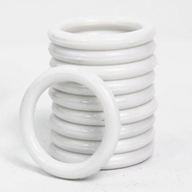 Imagem de Argola Plástica Pequena 2,7cm Branca Para Artesanato 30 Unidades - Rus