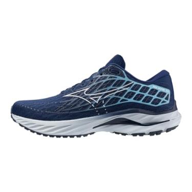 Imagem de Mizuno Tênis de corrida masculino Wave Inspire 20, Propriedade azul-branco, 8