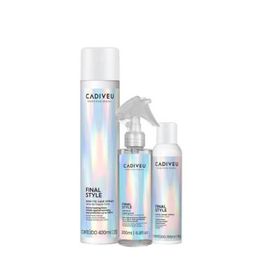 Imagem de Kit Cadiveu Professional Final Style Fluido Fixador e Spray Brilho (3 