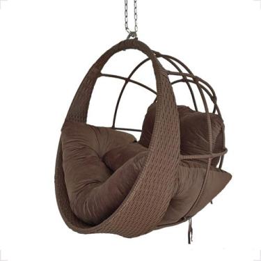 Imagem de Cadeira Suspensa Balanço Ninho Ômega Jardim Gourmet Alumínio Teto - Fe