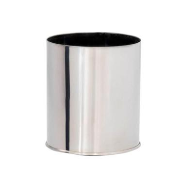 Imagem de Lixeira de Aço inox sem Tampa 16x18cm 03 litros JJ.L1618 - JJ Comércio