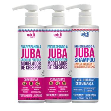 Imagem de Kit Juba Widi Care Shampoo e 2 Encrespando