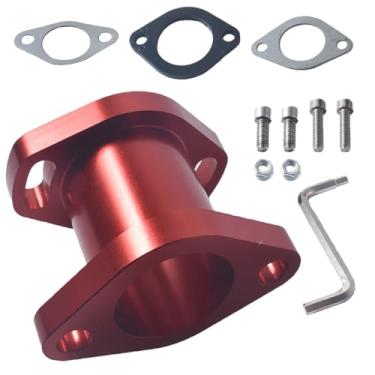 Imagem de Parafuso de junta do coletor de admissão de tubo de admissão de corrida para Predator 301cc 420cc 13hp 15hp Motor Mini Bike Go Kart Vermelho