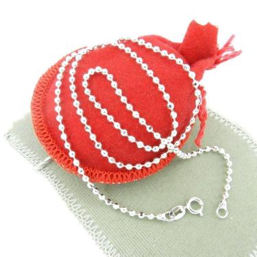 Imagem de Corrente Feminina 45Cm 2Mm Largura Folheada Prata Cr374