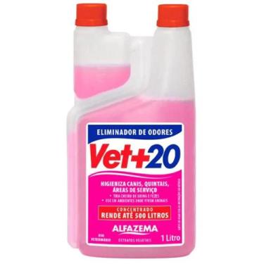 Imagem de Eliminador de Odores Vet+20 Concentrado 1 Litro Higienizador - Vet + 2