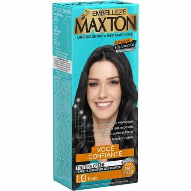 Imagem de Tinta de Cabelo Maxton Embelleze Tintura Cremosa Kit CompletoVáriasCor