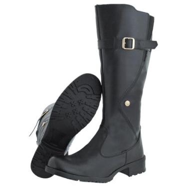 Imagem de Bota Feminina Montaria Crshoes Cano Alto Novo 1630, Preto, 36
