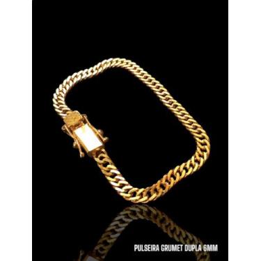 Imagem de PULSEIRA Masculina GRUMET DUPLA 6MM Banhado 18k - Baronesa imports18k 