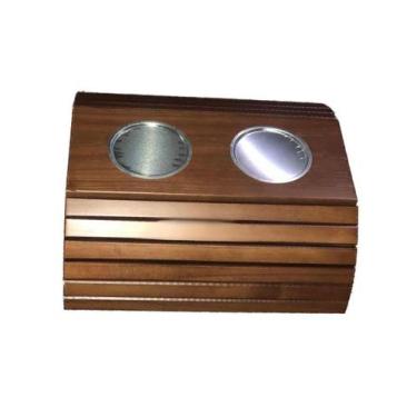 Imagem de Esteira Braço De Sofá Madeira Porta Copos De Alumínio. - M A Sorprezo