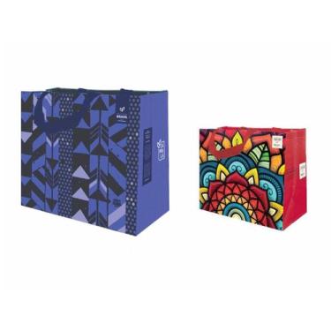 Imagem de Sacolas Ecobag de Ráfia 1 Grande 1 Média Sortido B4U