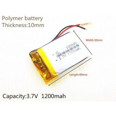 Imagem de (1pc)pilha Bateria 1200 Mah 3,7v 2 Fios Grossa E Pequena Gr - KMIG
