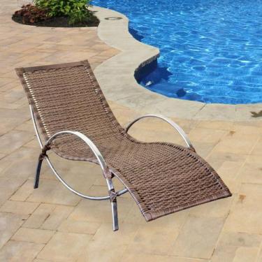 Imagem de Espreguiçadeira Guarujá em Alumínio e Fibra Sintética Argila - Alos