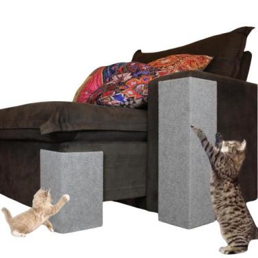 Imagem de Arranhador Para Gato E Protetor Sofá Retrátil De Quina Kit 4 Peças - A