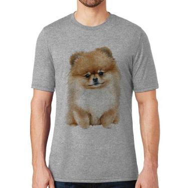 Imagem de Camiseta Cachorro Spitz Alemão Lulu da pomerânia - Foca na Moda, Cinza