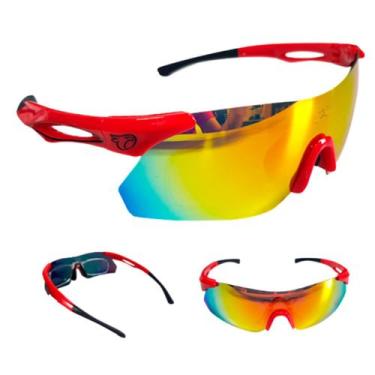 Imagem de Oculos esportivo dragon lente polarizada revo - Jet Adventure, Vermelh