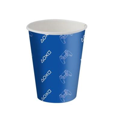 Imagem de Copo Papel 200ml - Playstation 5 200 ml - 8 unidades - FestColor - Riz