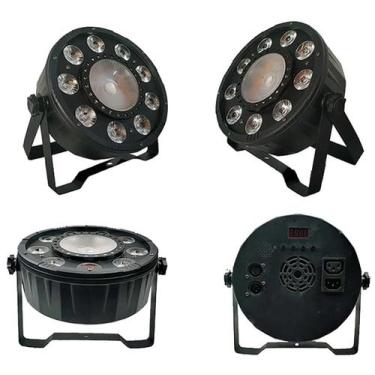 Imagem de Canhão De Luz 10 Led Par 9X3W 1X30W Rgb+W Profissional Dmx - Lorben