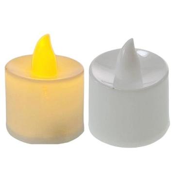 Imagem de Kit 24 Velas De Led Amarela Casamento, Noivado e Dia Dos Namorados - F