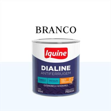 Imagem de Tinta Esmalte Antiferrugem 3,6l Iquine Escolha sua Cor, Branco 900ml