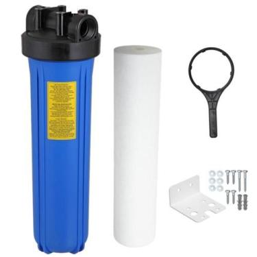 Imagem de Filtro Big Blue 20" Alta Vazão C/ refil  de polipropileno liso, suport