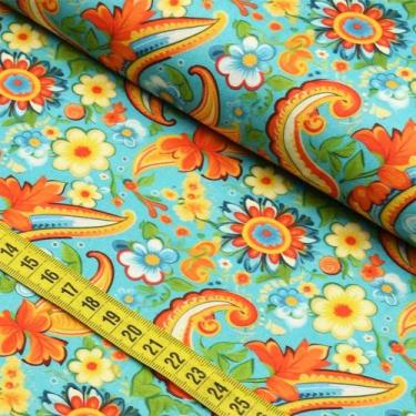 Imagem de Tecido Estampado Para Patchwork - Clube Mais Criativo : Cashmere Laran