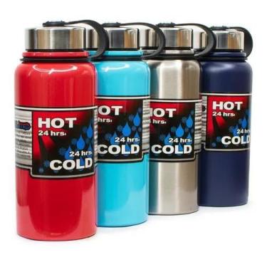 Imagem de Garrafa Térmica Inox De  Água Café Bebida Quente Gelada Anti Vazamento