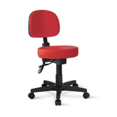 Imagem de Cadeira Mocho Palmi Giratória Back 2585 - Arazzi, Vermelho