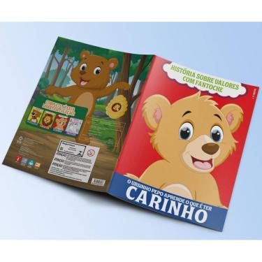 Imagem de História Sobre Valores Com Fantoche - O Ursinho Pepo Aprende o Que é Ter Carinho