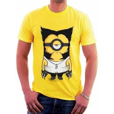 Imagem de Camiseta Minions Volverine Xmen Desenho Masculina - Tee Geek, P, Amare