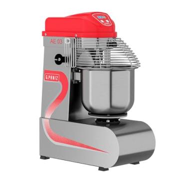 Imagem de Masseira Espiral Digital Fiorella AE-03AI Aço Inox - Bivolt 3 Velocidades 3Kgs de Massa Pronta - G.Paniz Bivolt Automático