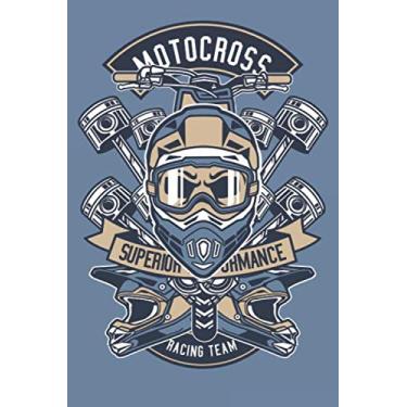 Imagem de Motorcross - Superior Performance - Racing Team: Dot Grid Journal or Notebook (6x9 inches) with 120 pages for Motorcross Motorcycle Extreme Sport Racing Fans
