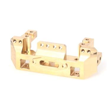Imagem de LCX 1/10th RC Crawler Car CNC Aluminum Front Bumper Mount Servo Mount Mount for TRX4 TRX6, Upgrades Parts Accessories (Brass)
