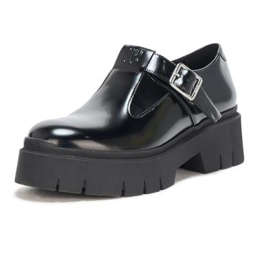 Imagem de HUGO Sapatilha feminina Kris Chunky Platform Mary Jane, Groselha preta, 36