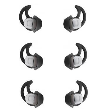 Imagem de SNHTLS Pontas de substituição de silicone para fones de ouvido compatíveis com Bose Qc20 Qc30 IE2 SoundSport IE3 SIE2i Pontas de substituição para fones de ouvido 3 pares tamanho P