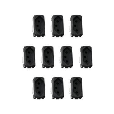 Imagem de Kit 10 Modulos Tomada 10A Grafite Miluz S3B70341 Schneider