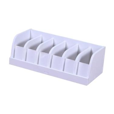 Imagem de IEUDNS Cinto organizador cinto exibição caso cosméticos cinto titular caixa de armazenamento armário cinto de armazenamento exibição 6 grades para casa loja