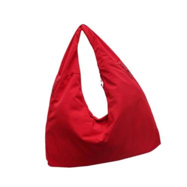 Imagem de YIJU Bolsa tote feminina mochila moda feminina bolsa de ombro para férias de viagem de primavera, Vermelho