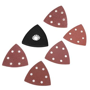 Imagem de 100 Folhas de Lixa, Almofada Triangular para Multiferramenta Oscilante, para Metal, Alumínio, Cobre, Madeira Dura