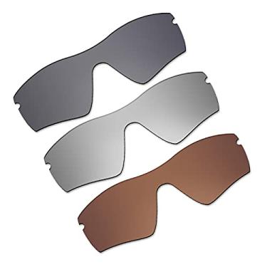 Imagem de Kygear Lentes de substituição à prova de brilho de 12 mm compatíveis com óculos de sol Oakley Radar Path Aoo9151ls