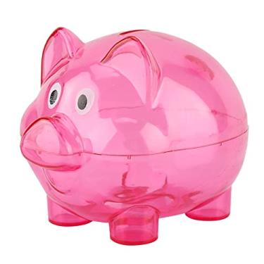 Imagem de Brinquedo do Banco do Porco da Forma do Porco Dos Desenhos Animados, Ornamentos Adoráveis ​​da Mobília do Cofrinho que Ajudam a Desenvolver o Hábito de Economizar Dinheiro, (Rosa
