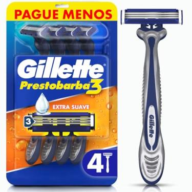 Imagem de Aparelho de Barbear Descartável Gillette Prestobarba3 Leve 4 Pague 3