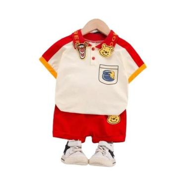 Imagem de Conjunto de Roupa Infantil Verão Mickey - Polo e Shorts para Meninos e