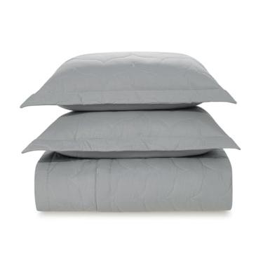 Imagem de Karsten Jogo de Colcha com Porta-Travesseiro Tom Mineral King 100% Algodão 200 Fios 3 peças