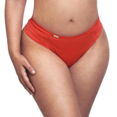 Imagem de Calcinha de biquíni fio duplo cintura alta plus size borboleta - Estig