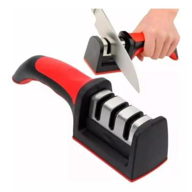 Imagem de Amolador Afiador De Facas Adaga 3 Em 1 Profissional Relet - Inports